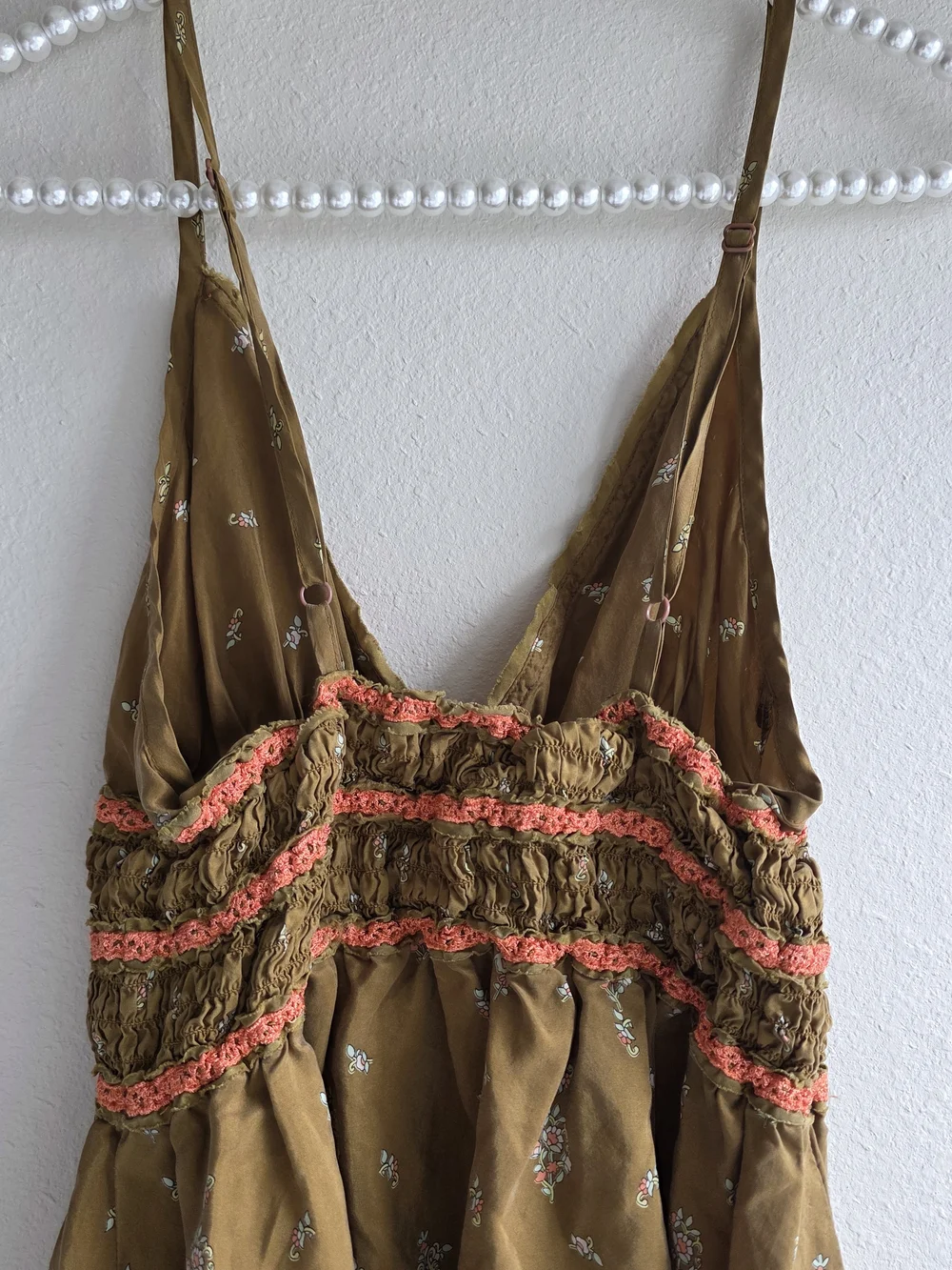 Free People Boho Paisley Floral Silk Dress - Picture 3 of 8